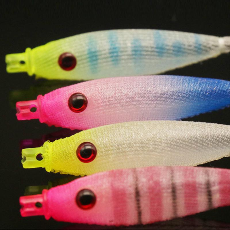 Squid Hook Drum Blowing Hook Luminous Squid Cuttlefish Artificial Bait with Explosion Hook Sea Fishing Tackle Artificial Bait