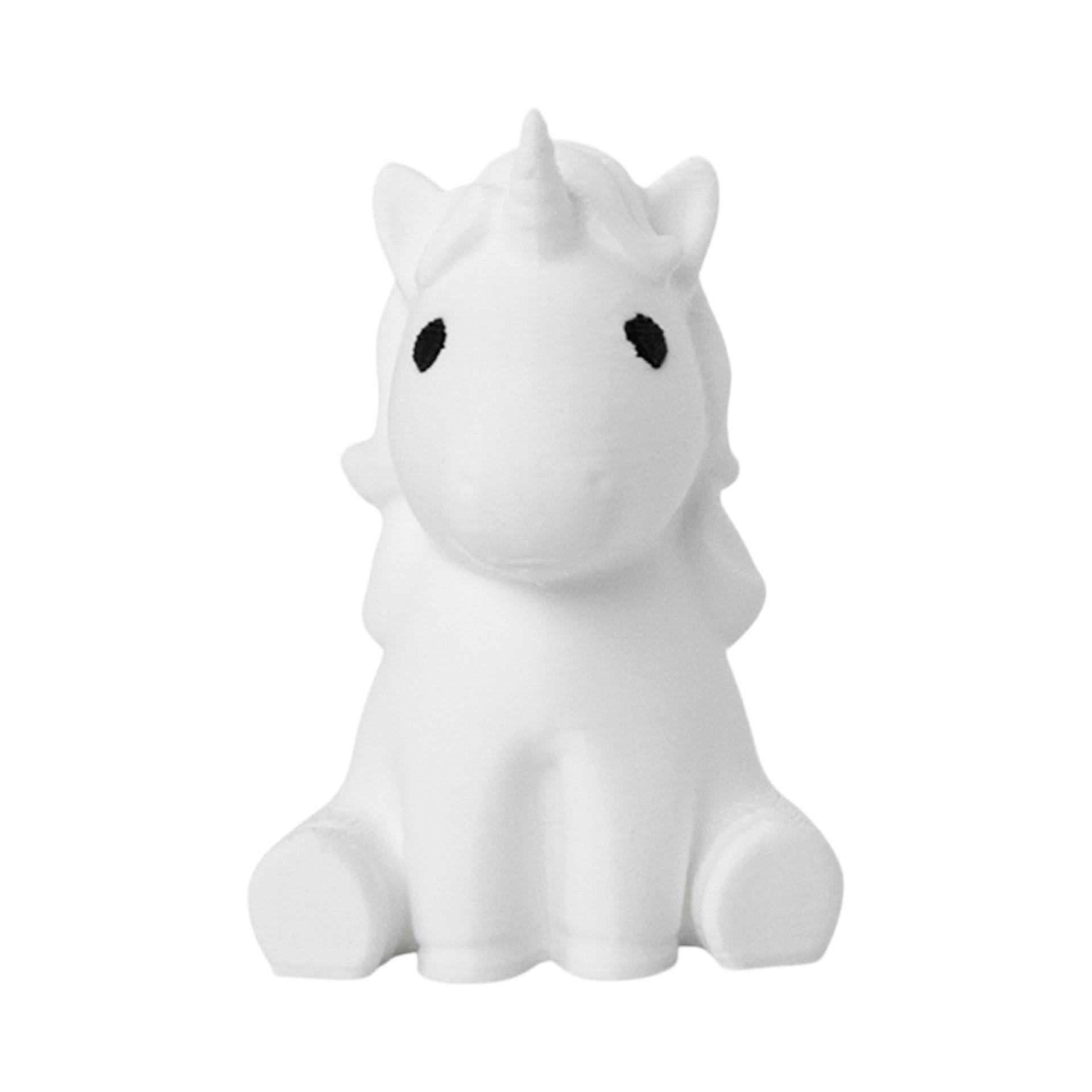 

Adorable 3D Printed White Horse Figurine - Cartoon Style Desktop Ornament & Party Decor White