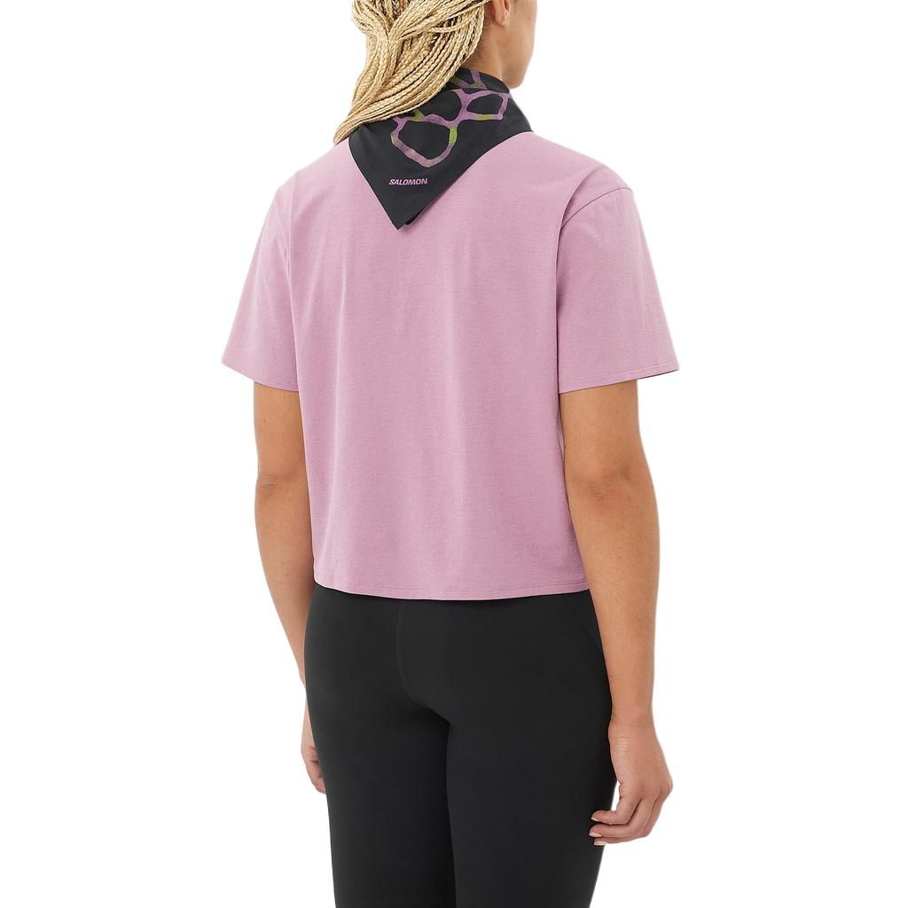 Salomon Trackline Soft Round Neck Solid Color Short Sleeve T-Shirt Women tops LC2869600