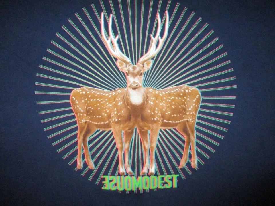 

MODEST MOUSE Conjoined Deer Navy Blue Unisex S-234XL New Shirt E654 4XL