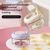 Portable Home Braces Cleaner Box Teeth Retainer Storage Box With Mirror Manual Rotary Dental Aligner Case For Travel Home Use