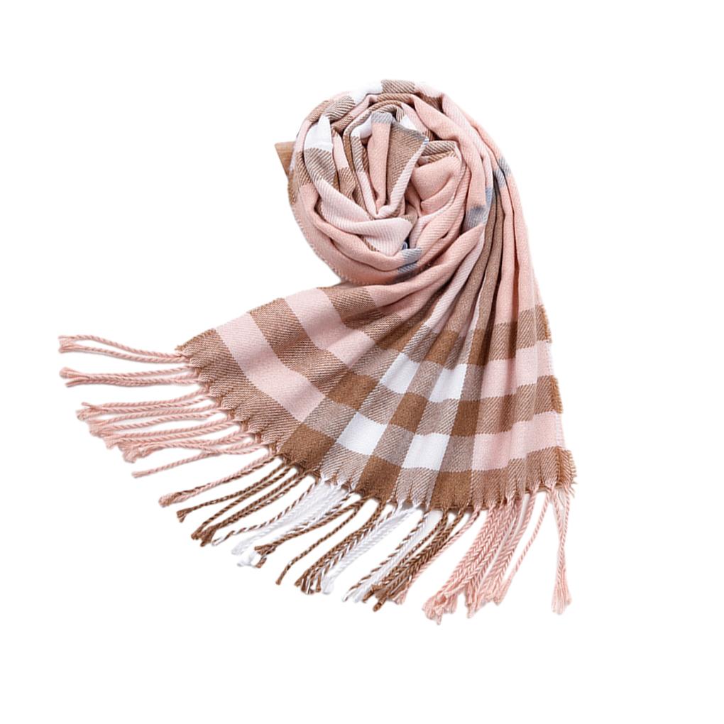 Теплый зимний клетчатый шарф Безопасные ингредиенты для комфорта, приятного для кожи Британский стиль Шали-накидки