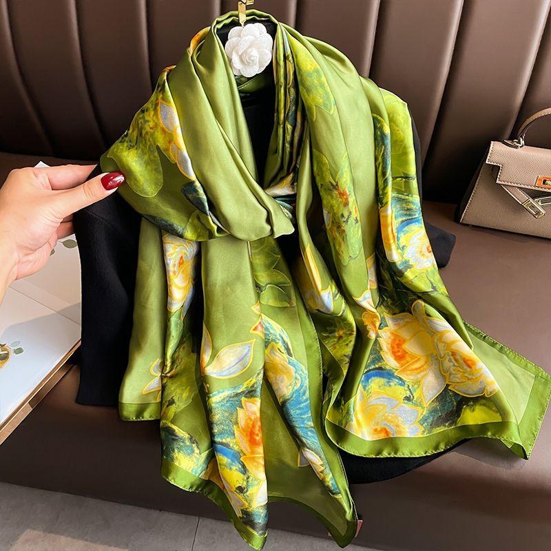 Luxury Brand Scarf Women Shawls and Wraps Spring Pashmina Hijab Bufanda Foulard Female Bandana Beach Stoles