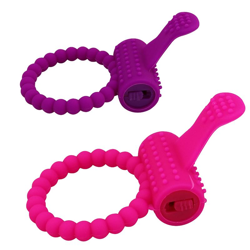 Male Silicone Rabbit Penis Ring Vibrator Cock Rings Delay Enlargement Clitoral Stimulator Vagina Adult Sex Toys For Men
