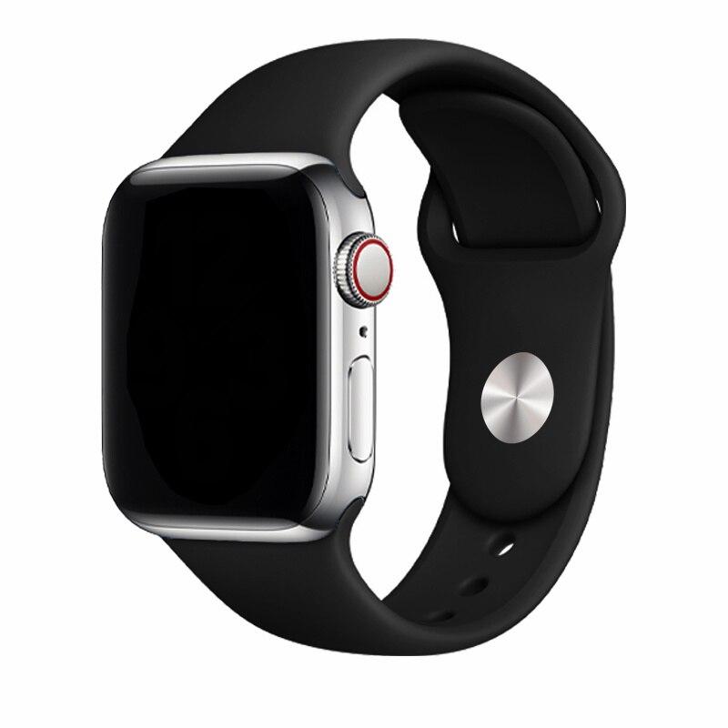 Silikonový řemínek pro řemínek Apple Watch 44 mm 49 mm 45 mm 41 mm 40 mm 42 mm 38 mm náramek iwatch série 9 7 se 3 4 5 6 8 Pásek Ultra2