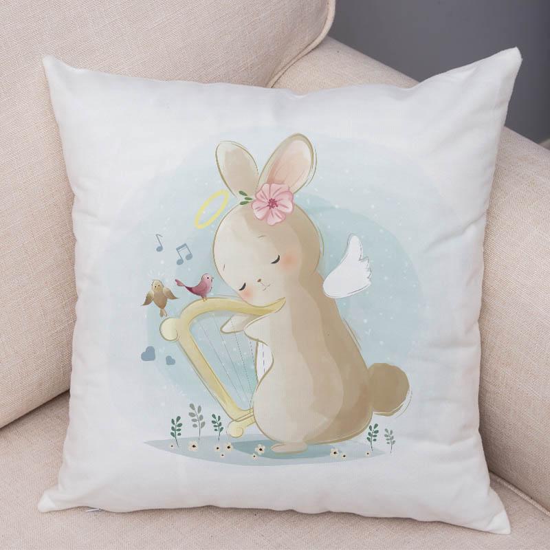 Super Soft Plush Cute Cartoon Giraffe Eleghant Lion Pillow Case Nordic Kids Room Decor Lovely Animal Cushion Cover For Sofa Home