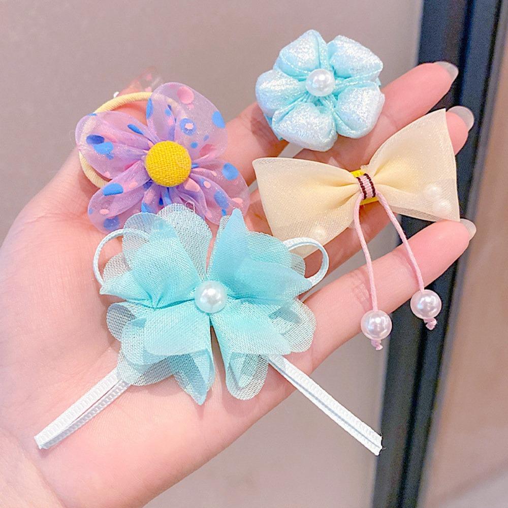 10pcs Cute Hair Clip Flower Bow Side Fringe Clip Fashion Headwear for Children