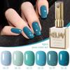 2025 New Temperament Whitening Gel Nail Polish Set In Sky, Deep & Peacock Blue - Popular Nail Salon Colors