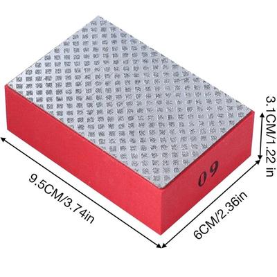 Diamond Hand Polishing Pads, Glass Abrasive Grinding Block Pad for Tiles, Ceramic and Stone Marble Grinding Disc Polishing Tools