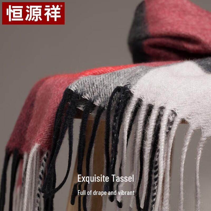 Hengyuanxiang Women's Pure Cashmere Shawl Scarf