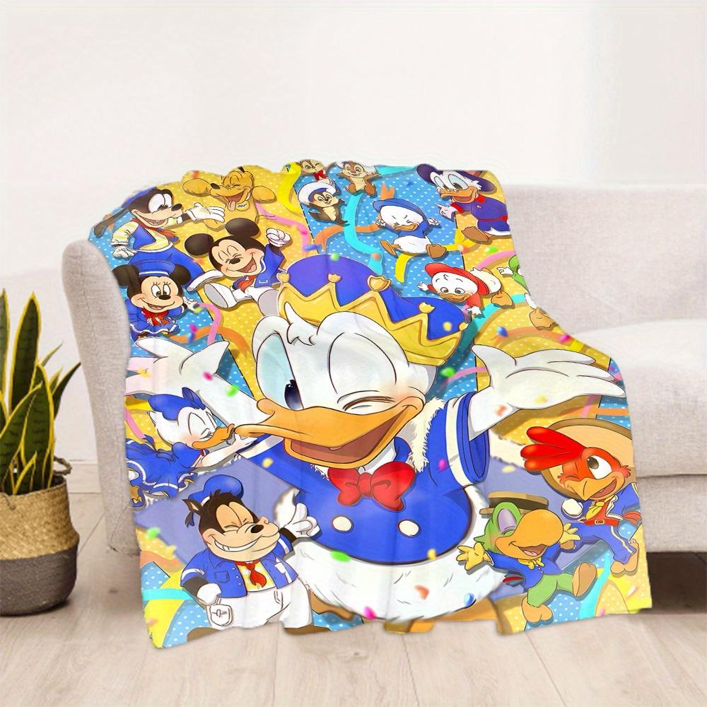 1 ks, Dětská deka Kačer Donald a přátelé, Měkký přehoz pro dekoraci pokoje, Perfektní dárek, Obývací pokoj, Cestování, Kempování