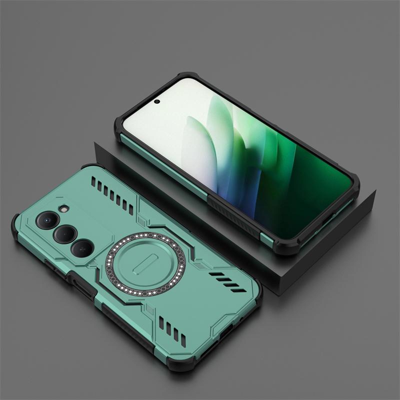 For Xiaomi Redmi 15 Case For Redmi 15 15C Anti-knock Magnetic Adsorption Wireless Charge Back Cover For Redmi 15 Case 6.9 Inch