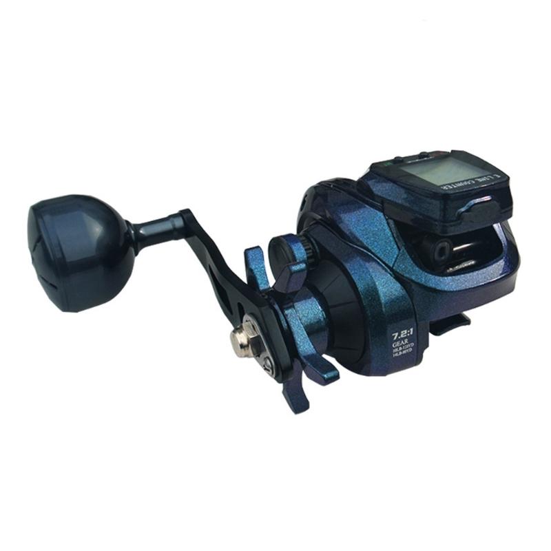 Corrosions Resist Saltwater Freshwater Fishing Reel Electronic LED Screen Fishing 7.2:1 High Speed Powerful Fishing Reel