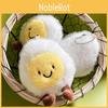 Beautifully Boiled Crafted Egg Plush Toy Colorful Smiling Face Keychain Everyone For