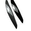 Front Headlight Eyebrows Eyelid Gloss Black Carbon Look ABS Plastic Trim Body Kits For BMW 1 Series E81 E82 E87 E88 2004-2014