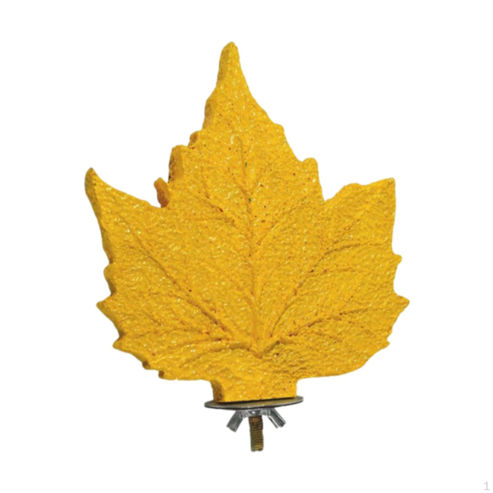 

Bird Perch Stand for Parrots with Leaf Design and Grinding Feature Budgies