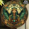 Vintage Egyptian 2D Flat Metal Wall Art Decor, Home Decoration For Living Room Office