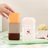 1Pc Portable Toothbrush Cup Bathroom Toothpaste Holder Storage Case Box Organizer Travel Toiletries Storage Cup  Creative