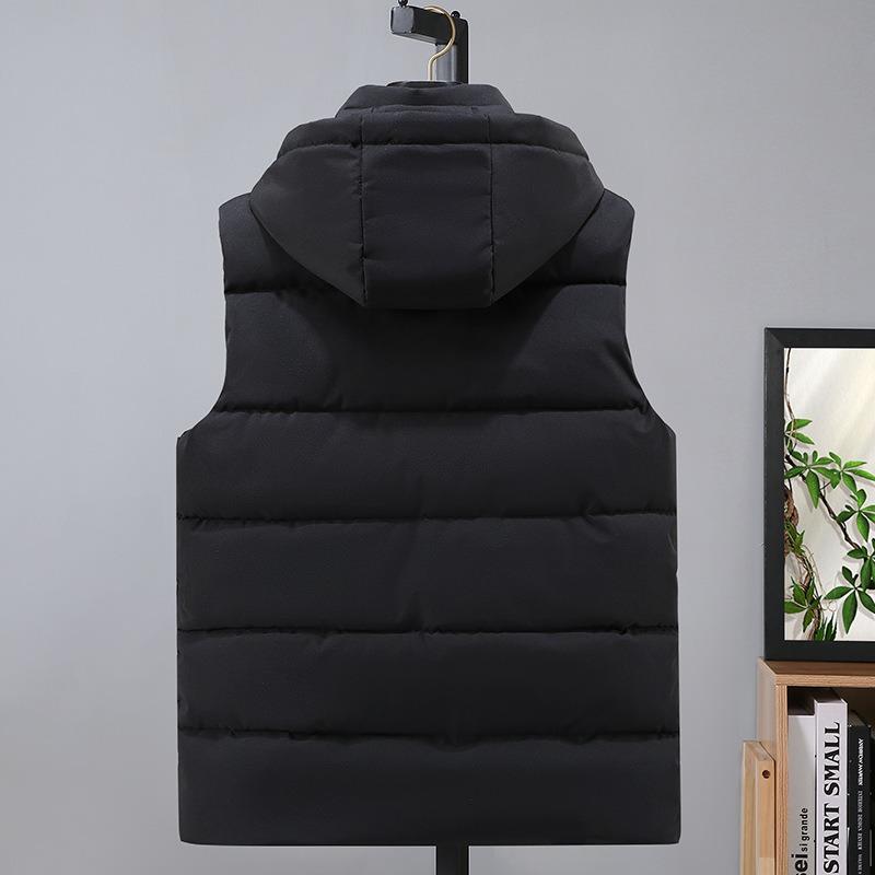 Vest Men's Autumn and Winter New Thermal Tooling Large Size Outer Wear Casual Cotton Vest Vest Vest Jacket