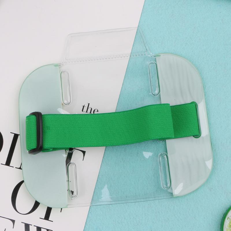 Elastic Arm Band ID Badge Holder Photo Armband Credit Card Case
