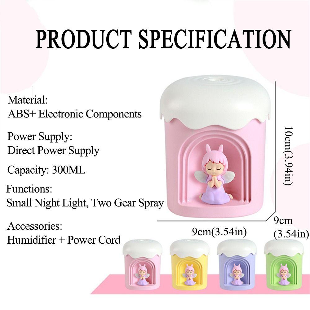 Household Mini Cute Humidifier Creative Cute Girl Air Humidifier  Desktop Decoration
