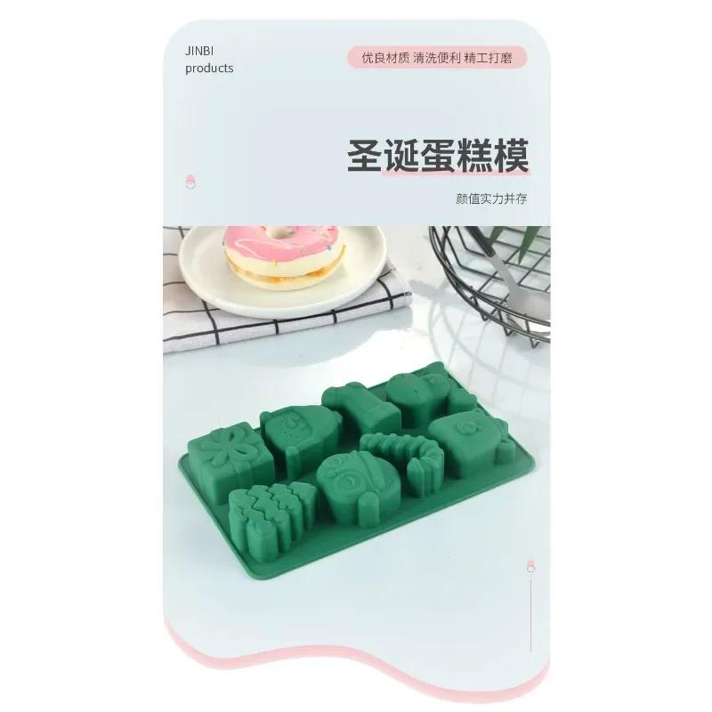 Christmas Chocolate Mold Music Note Silicone Cake Mold Design Biscuit Chocolate Baking Mold DIY
