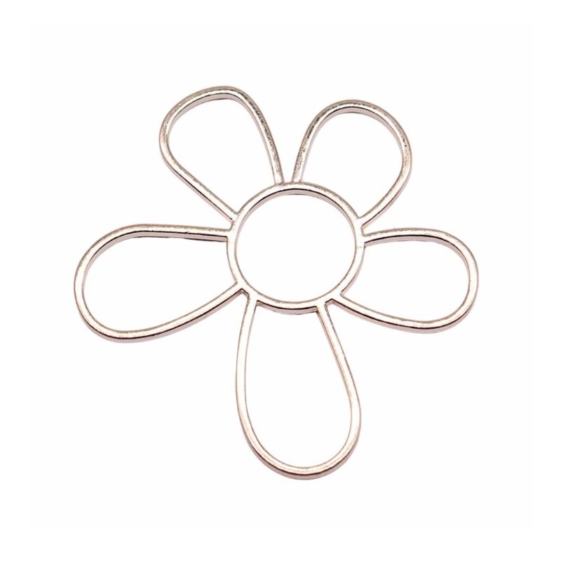 

Hollow Flower Pendant Charms for Jewelry Making Necklace Earrings DIY Jewelry Accessories Charms Silver Flower Pendants