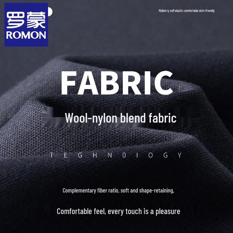 Romon Men's Winter Fleece-Lined Straight-Leg Pants