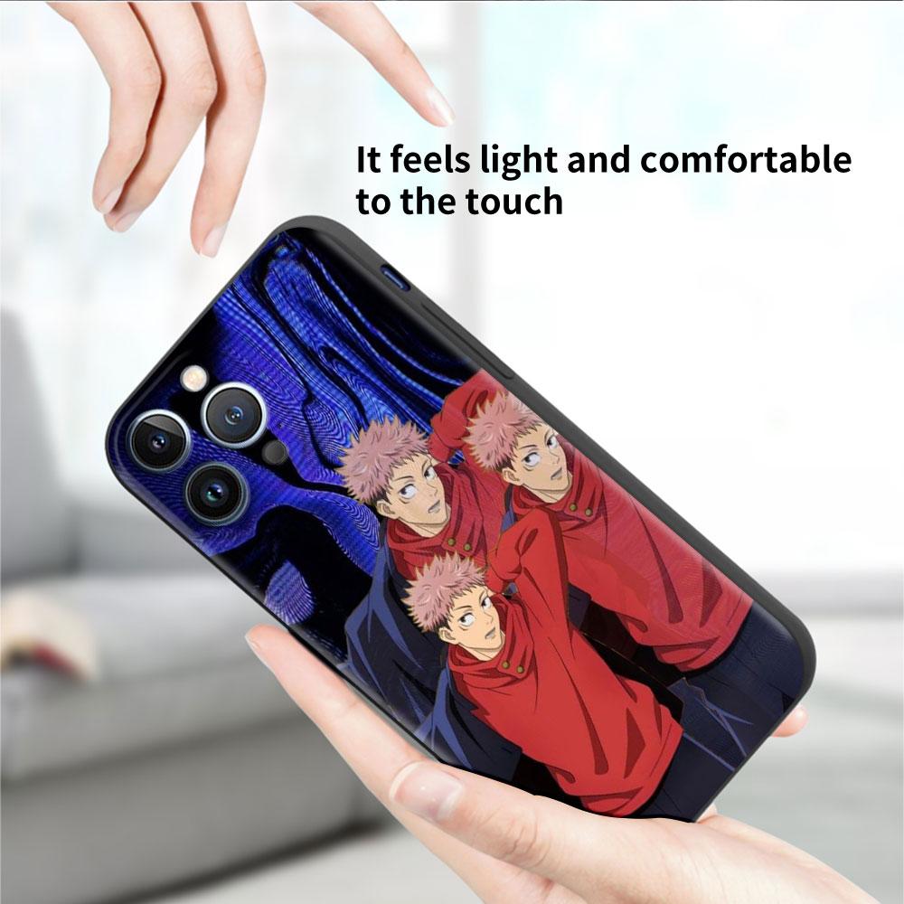 Anime Jujutsu Kaisen pouzdro pro Apple iPhone 14 Pro Max 13 11 12 Mini SE 7 8 Plus X XS 6 6S silikonový kryt telefonu měkký TPU základ