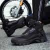 Motorcycle riding boots men's anti-drop motorcycle shoes four seasons off-road racing short boots motorcycle travel wear-resistant riding