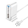 Universal Charging Hub 600W Output 8 Port Fast Charging Dock Base Quick Charging Block Wide Voltages Input