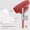 CARISSETT Silver Dual-Effect Long-Lasting Lip Glaze, Watery Mirror Finish, Non-Transfer, Double-Ended for Women.