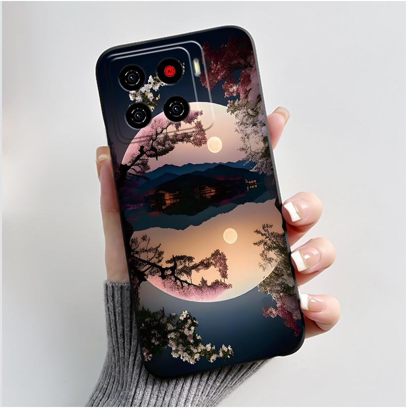 For ZTE Blade A56 Z2473 Case Cute Love Rabbit Cartoon Black Soft Silicone Protect Cover For ZTE Blade Nubia A56 Pro Phone Casing