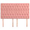 Maison Exclusive - Tête de lit Rose 160x7x118/128 cm Velours