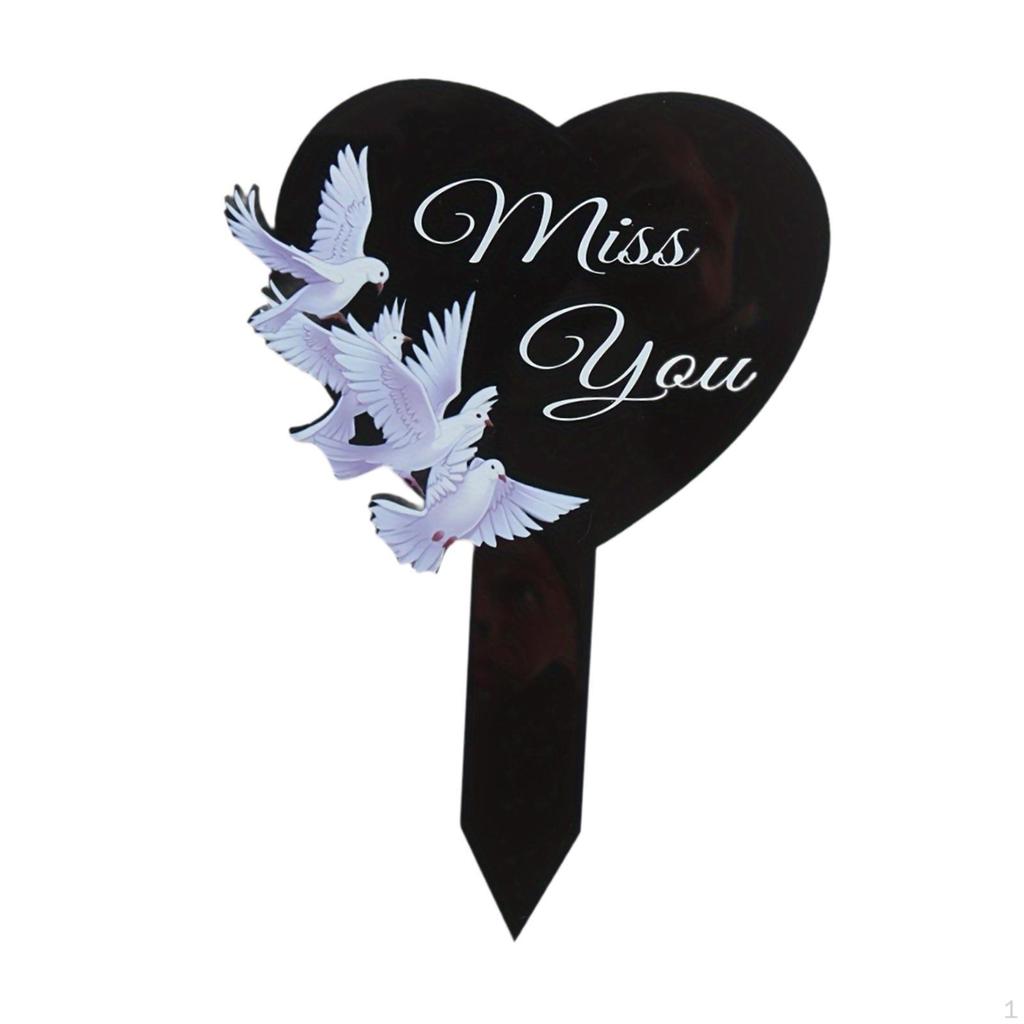 2D Acrylic Garden Stake for Easy Placement in Yard and Fence