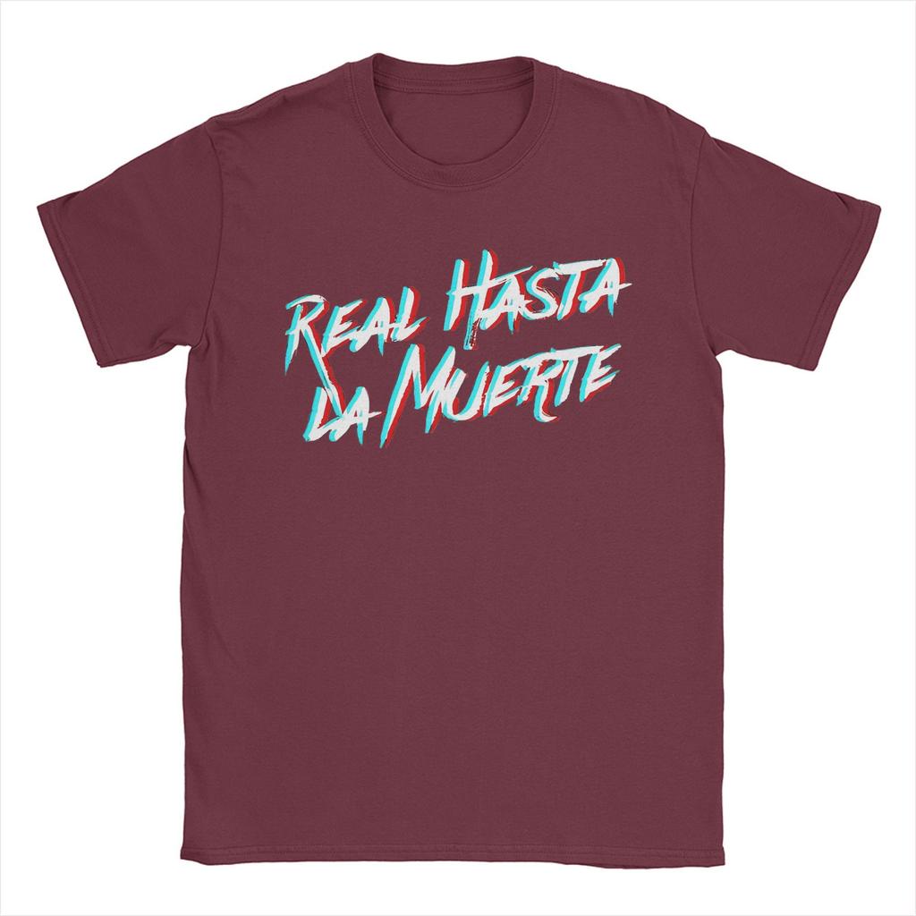 Real Hasta La Muerte Print T-Shirt Herren Damen Anuel AA Baumwoll T-Shirt Kleidung