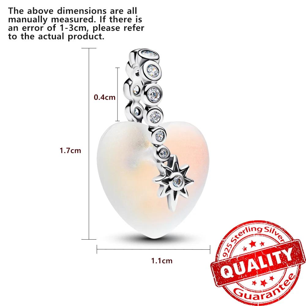 Sparkling Copper Pave Butterfly Dangle Charm Fit Original Bracelet Half Moon Snowflake Beads For Women Holiday Gift