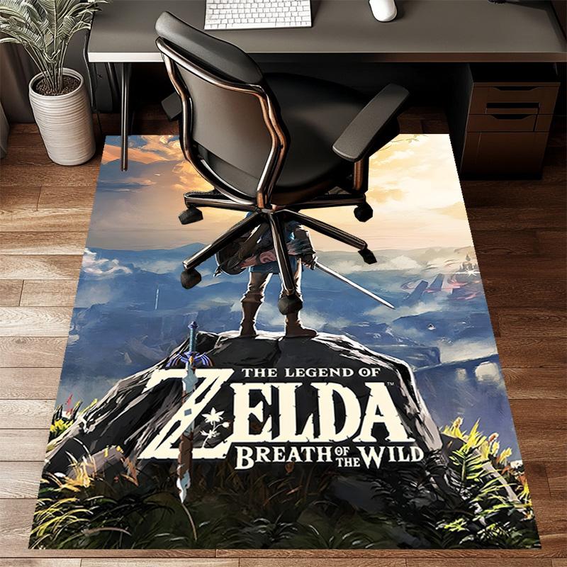 Game Zelda Printed Area Rug Carpet for Bedroom Living Room Home Decor Rugs Mat Non Slip Mat Rug for Bedside