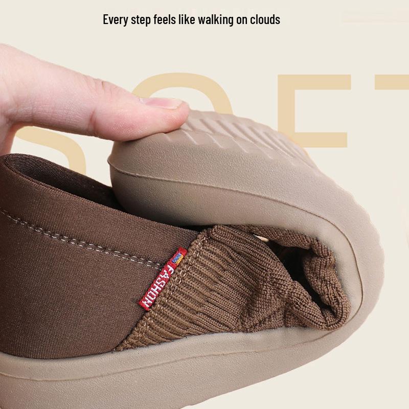 Spring & Autumn Women's Non-Slip Flat Slip-On Shoes: Soft, Breathable, Casual Comfort