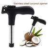 Abridor de Coco em Aço Inoxidável com Cabo em T Ferramenta Universal para Abertura Segura de Cocos Jovens e Maduros Resistente à Ferrugem Essencial para Cozinha Água