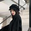 Solid Color British Berets Ear Protection Artist Hat Elegant Woolen Octagonal Hat  Girl