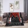 GANTZ  ANIME BLACKWHITE and RED Blanket Quality Warm Soft  Throw Blanket Winter Students Outdoor Aesthetic Bedspread