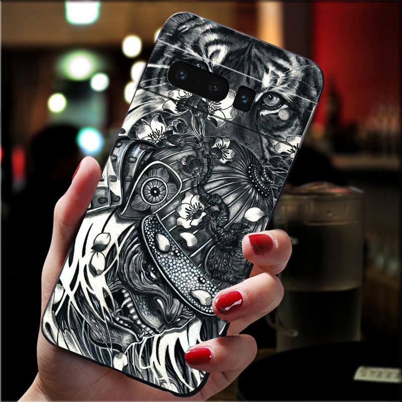 Phone Case For Google Pixel 10 9 Pro XL 9A 8 7 6 Pro Pixel 8A 7A 6A Pixel 8 7 6 5 Japanese ukiyo-e Art Panther leopard Tiger