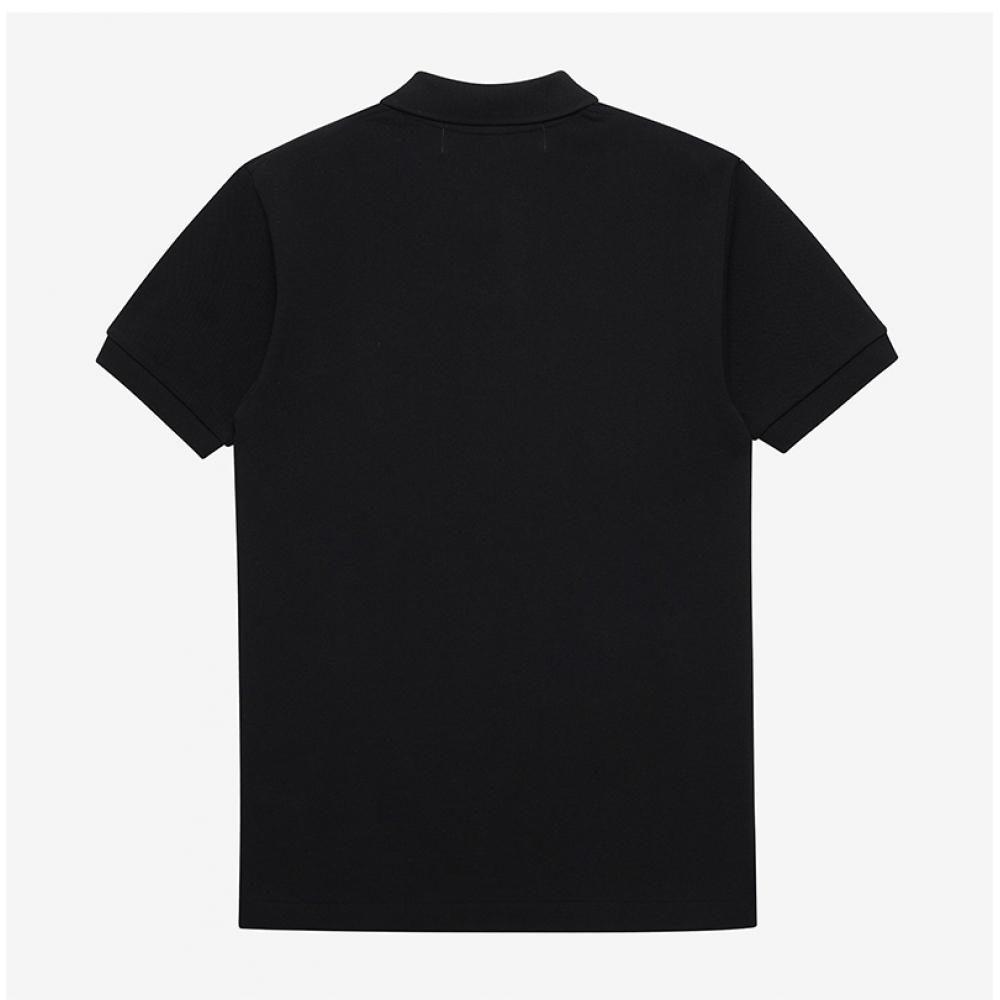 Comme Des Gar Ons Play Red HearT Wappen Polo T shirT Ax T006 051