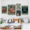 Vintage Toilet Animals Poster for Home Decor, Cat and Dog, You're Shitting Funny, Bathroom Sign, Canvas Painting