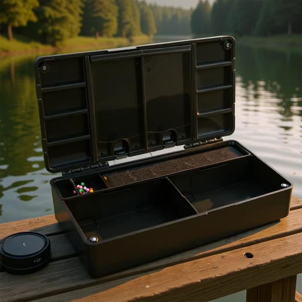 Carp Fishing Tackle Box Bait Storage Box Compact Design for Fishing Accessories Hooks and Lines European Style Rig