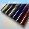 Fiber Black Flower Carbon Gloss Car Wrap Sticker For Interior Exterior
