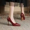 Fashion Spring 2025 New Waterproof Platform High-heeled Women Coarse and Black Sexy Professional Single Shoes Party Pumps Zaptos Mujer