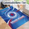 Custom Text Printed Rug Rangers FC Non Slip Floor Carpet For Home Room Decor