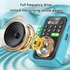 Mini Pocket FM Radio High Sensitivity Digital Radios Receiver Wireless Bluetooth-compatible Speaker with LED Display